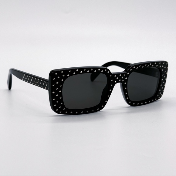 NEW CELINE CL4213IS 01A SUNGLASSES SQUARE BLACK WOMEN CELINE EYEWEAR - Picture 6 of 12